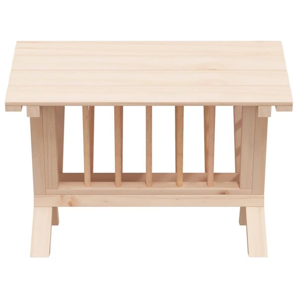 vidaXL Paśnik dla kr&oacute;lika, 44x33x33 cm, lite drewno jodłowe