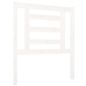 vidaXL Wezgłowie ł&oacute;żka, białe, 81x4x100 cm, lite drewno sosnowe