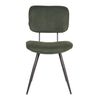 LABEL51 Krzesła stołowe Vic, 2 szt., 49x60x87 cm, zieleń wojskowa