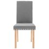 vidaXL Krzesła stołowe, 6 szt., jasnoszare, tapicerowane tkaniną