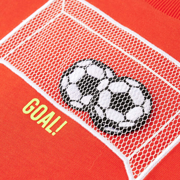 Koszulka dziecięca z długimi rękawami, żywy pomarańcz 104