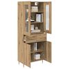 vidaXL Highboard 2 pcs Dąb rzemieślniczy Materiał drewnopochodny