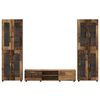 vidaXL Zestaw szafek RTV FLORIN Stare drewno Materiał drewnopochodny