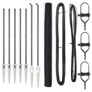 vidaXL Sześciokątne ogrodzenie z słupkiem 10 x 1,6 m Stal pokryta PVC
