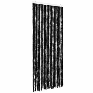 vidaXL Zasłona przeciwko owadom, antracytowa, 90x220 cm, szenil