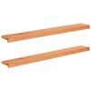 vidaXL Parapety 2 szt. Woskowane 120 x 15 x 2 cm Drewno bukowe