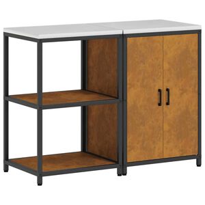 vidaXL Zestaw do przechowywania w kuchni 2 pcs Rdzawy stal kortenowska