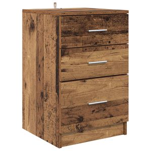 vidaXL Szafka Nocna Stare drewno 40 x 40 x 63 cm Drewno inżynieryjne