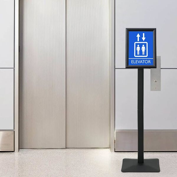 vidaXL Stojak na plakaty Srebrny a4 Żeliwo