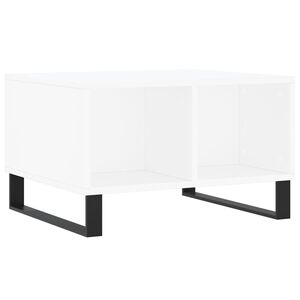 vidaXL Stolik kawowy, biały 60x50x36,5 cm, materiał drewnopochodny