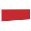vidaXL Zwijana markiza boczna na taras, 200x600 cm, czerwona