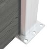 vidaXL Panel ogrodzeniowy z WPC, 95x186 cm, szary