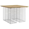 vidaXL St&oacute;ł ogrodowy gabionowy 100x102x72 cm Drewno impregnowane sosnowe