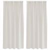 vidaXL Firany Voile 2 szt. Kremowy 175 x 140 cm Poliester