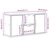 vidaXL Szafka RTV z szufladą „ODDA” 79x24x40 cm Drewno lite sosnowe