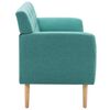 vidaXL 3-osobowa sofa tapicerowana tkaniną, 172x70x82 cm, zielona