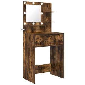 vidaXL Toaletki do sypialni Dąb wędzony 80 x 39,6 x 135 cm