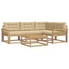 vidaXL Zestaw sof na zewnątrz 5 pcs Biały i Beżowy 79 x 79 x 37 cm