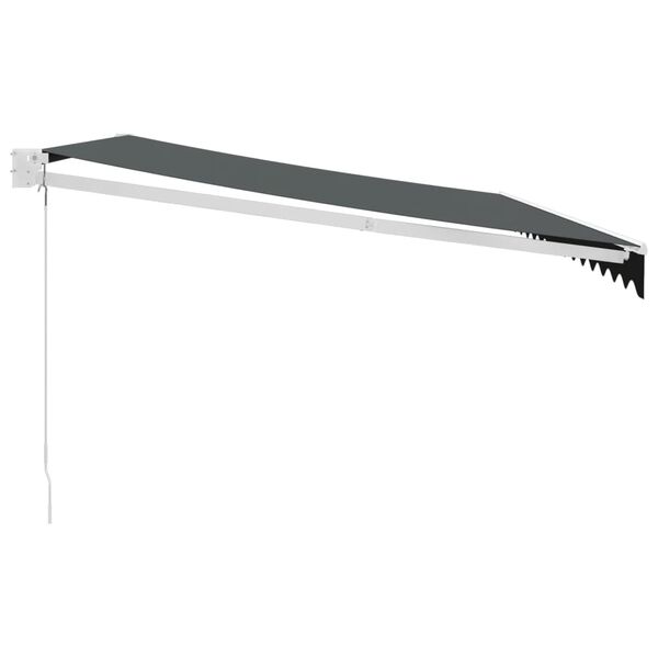 vidaXL Zwijana markiza, antracytowa, 4,5x3 m, tkanina i aluminium