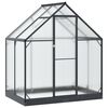 vidaXL Szklarnia Ogrodowa z drzwiami antracytowy 183,5 x 123 x 207 cm