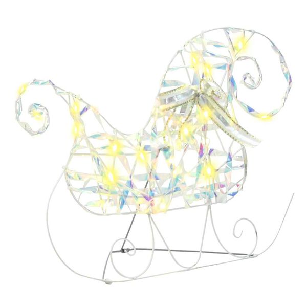 vidaXL LED Renifery z 60 diodami LED 3 pcs Ciepła biel PET