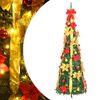 vidaXL Sztuczna choinka typu pop-up, 50 LED, zielona, 120 cm