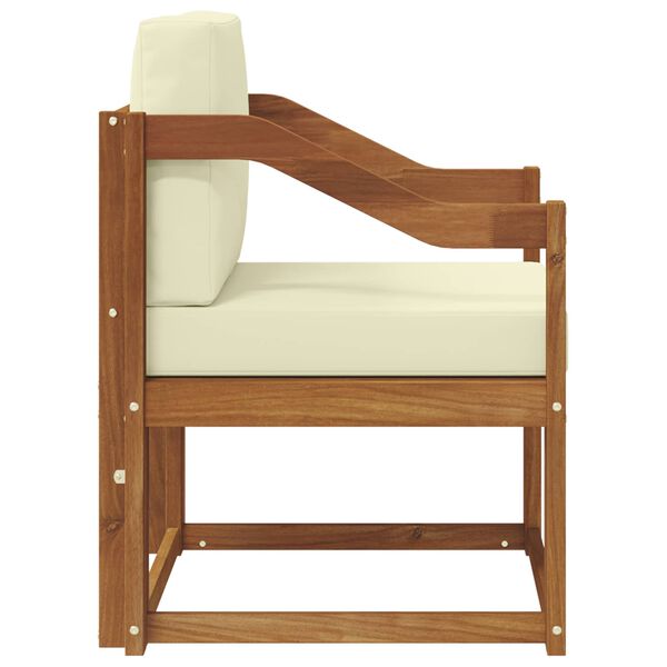 vidaXL Sofa na zewnątrz Lite drewno akacjowe i poliester Naturalny