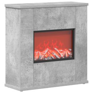 vidaXL Kominek elektryczny Betonowy 47 x 18 x 48 cm