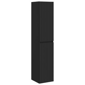 vidaXL Wisząca Szafka Łazienkowa Czarny 33 x 34,5 x 160 cm