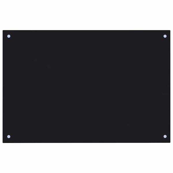 vidaXL Prz&oacute;d kuchenny 2 pcs Czarny 90 x 60 cm szkło hartowane