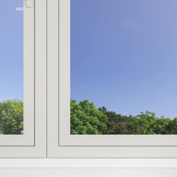 vidaXL Folia okienna odbijająca promienie słońca, srebrna, 90x1000 cm