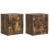 vidaXL Szafka Nocna 2 pcs Dąb wędzony 43 x 34,5 x 47 cm