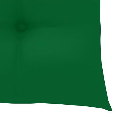 vidaXL 3-cz. zestaw mebli bistro, zielone poduszki, drewno tekowe