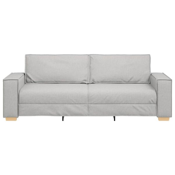 vidaXL Sofa 3-osobowa Cloud Grey 220x78x84 cm Tkanina