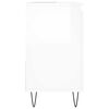vidaXL Szafka łazienkowa, wysoki połysk, biała, 65x33x60 cm