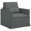 vidaXL Sofa 2 pcs Ciemnoszary
