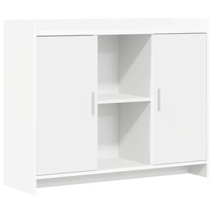 vidaXL Bufet Biały 98,5 x 33 x 80 cm Drewno inżynieryjne