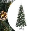 vidaXL Sztuczna choinka zielony 150 cm PVC, plastik i stal