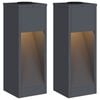 vidaXL Solarna Lampa LED na Ścieżkę 2 szt. Ciepła biel 18 x 18 x 50 cm