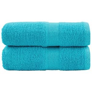 vidaXL Ręczniki toaletowe Premium SOLUND 2 szt. Turkusowe 30x30 cm 600 gsm