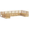vidaXL Zestaw sof na zewnątrz 10 pcs Biały 363 x 185,5 x 73 cm