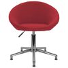 vidaXL Obrotowe krzesło biurowe, winna czerwień, tapicerowane tkaniną