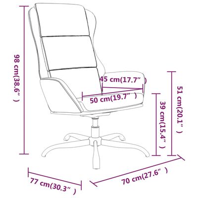 vidaXL Fotel z podnóżkiem, kremowa, obity mikrofibrą