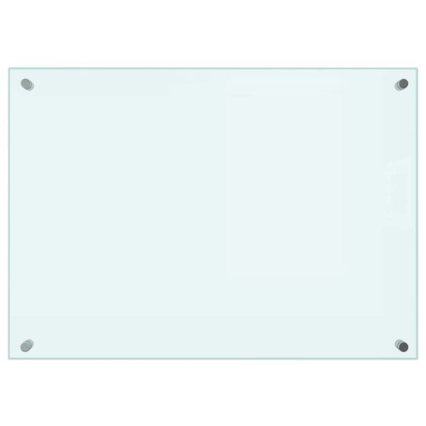 vidaXL Panele ochronne do kuchni, białe, 2 szt., 70x50 cm, szkło
