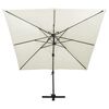 vidaXL Parasol ogrodowy Cantilever z podw&oacute;jnym blatem 300x300 cm, piaskowy
