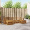 vidaXL Zestawy sof 6 pcs Naturalny Lite Drewno Akacji