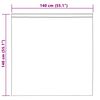 vidaXL Firany Voile z zasłonami 2 pcs Kremowy 140 x 140 cm Poliester