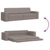 vidaXL Sofa Bed 200cm Ciemnoszary tkanina