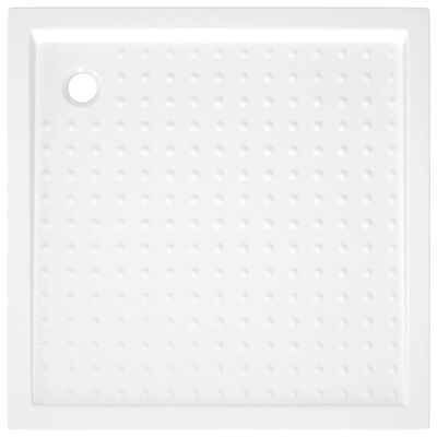 vidaXL Brodzik prysznicowy z wypustkami, biały, 90x90x4 cm, ABS