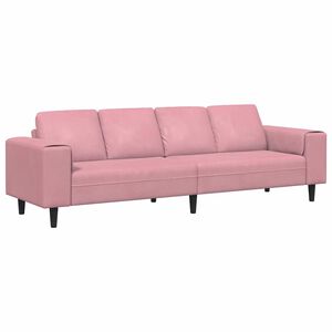 vidaXL Sofa do salonu R&oacute;żowy 250 x 77 x 76 cm